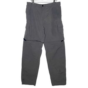 Magellan Outdoors Men's Gray Convertible Cargo Pants Water-Repellant size XL